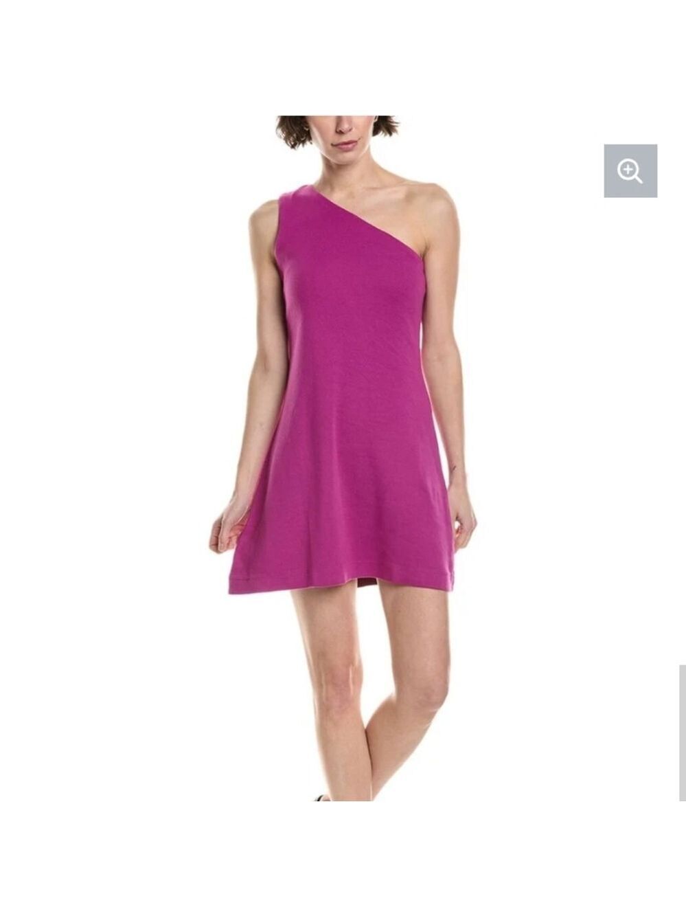 Michael Stars Lucy One Shoulder Mini Dress Ultra Violet